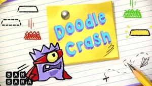 Tampilan visual game Doodle Crash